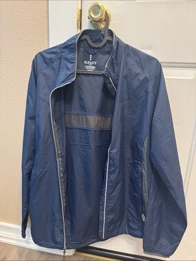 Elevate Women's Navy Windbreaker Jacket